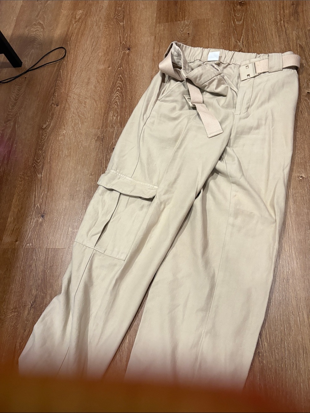 Women’s Cargo Pants in Beige - Lightweight Utility Trousers
